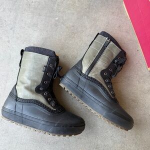 Vans Black and Olive Men's Boots